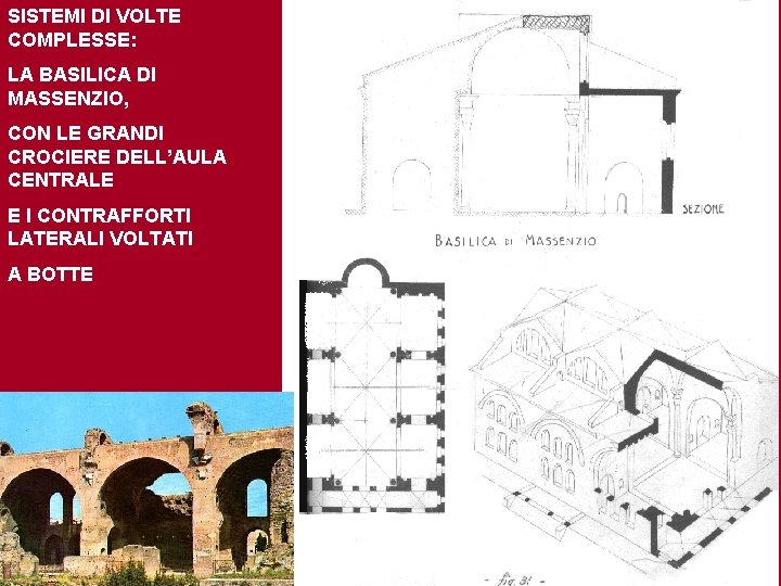 SISTEMI DI VOLTE COMPLESSE: LA BASILICA DI MASSENZIO, CON LE GRANDI CROCIERE DELL’AULA CENTRALE