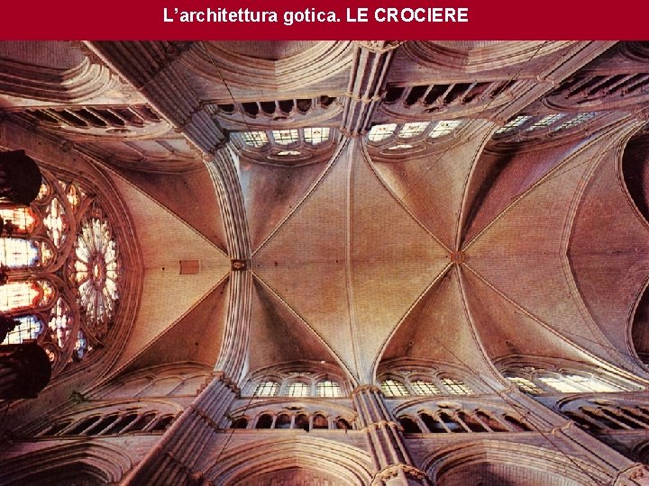 L’architettura gotica. LE CROCIERE 