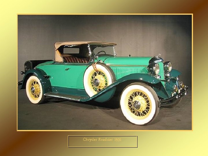 Chrysler Roadster 1931 