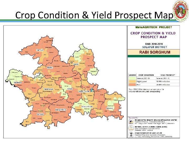 Crop Condition & Yield Prospect Map 30 -11 -2020 14 