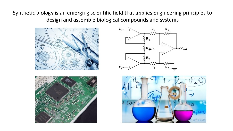 Synthetic biology is an emerging scientific field that applies engineering principles to design and