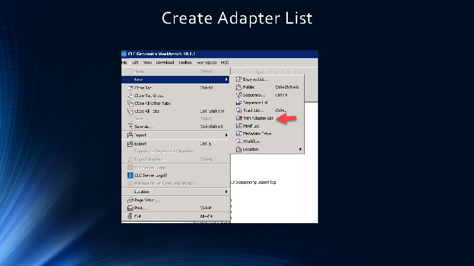 Create Adapter List 