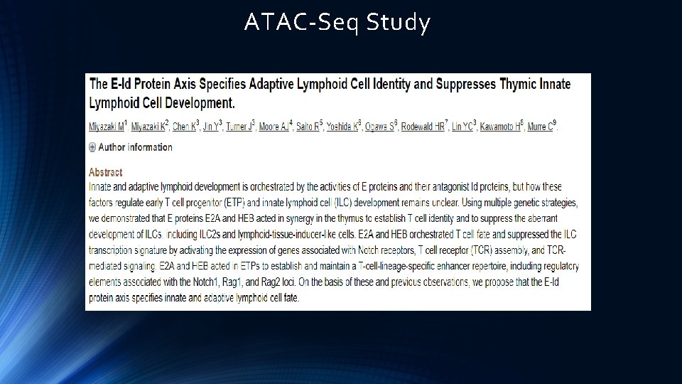 ATAC-Seq Study 