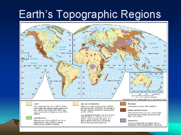 Earth’s Topographic Regions 