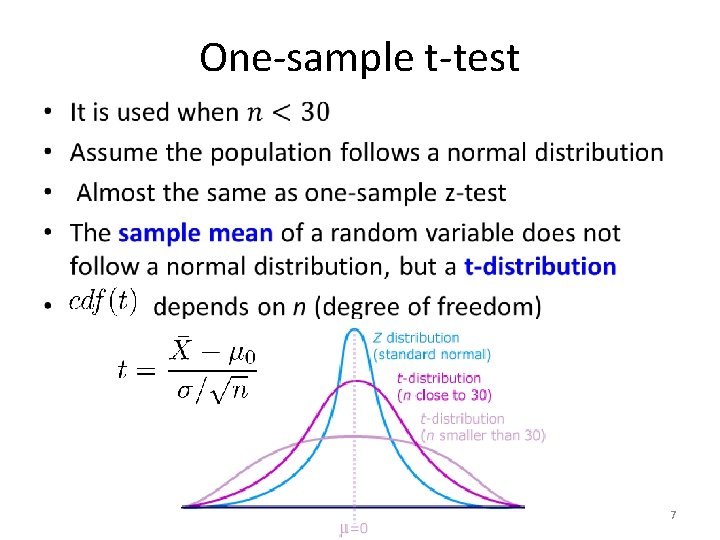 One-sample t-test • 7 