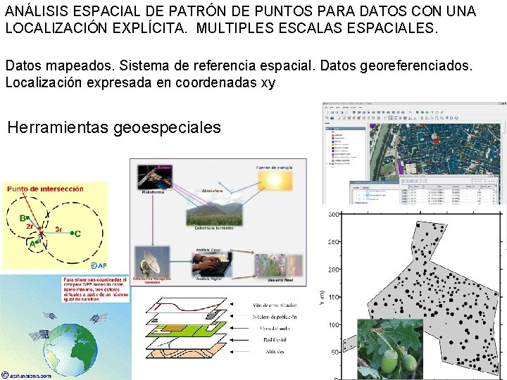 ANÁLISIS ESPACIAL DE PATRÓN DE PUNTOS PARA DATOS CON UNA LOCALIZACIÓN EXPLÍCITA. MULTIPLES ESCALAS