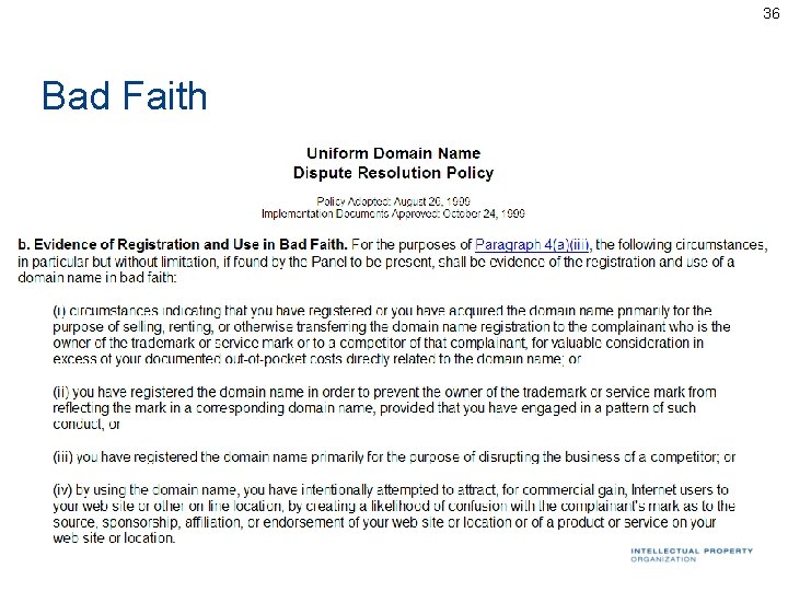 36 Bad Faith 36 Bad Faith