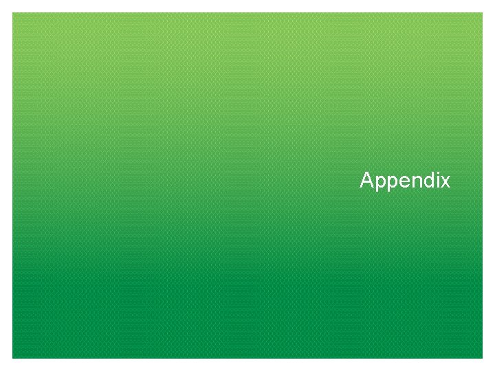 Appendix 