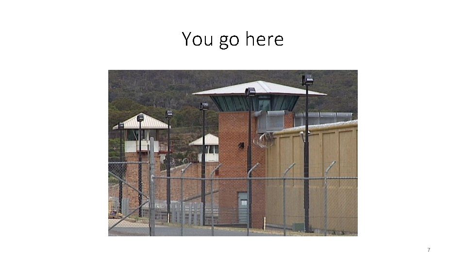 You go here 7 You go here 7