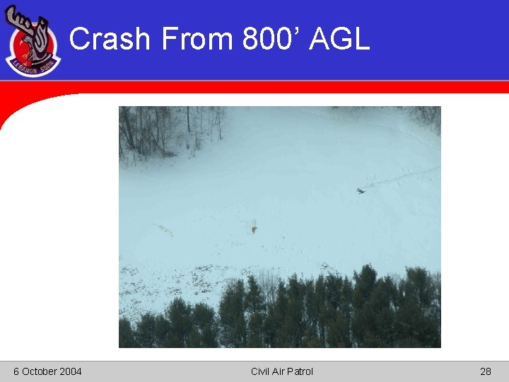 Crash From 800’ AGL 6 October 2004 Civil Air Patrol 28 