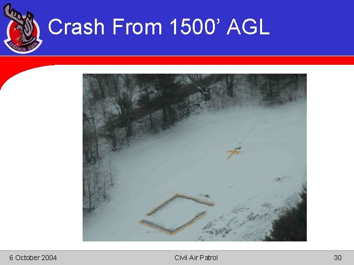 Crash From 1500’ AGL 6 October 2004 Civil Air Patrol 30 