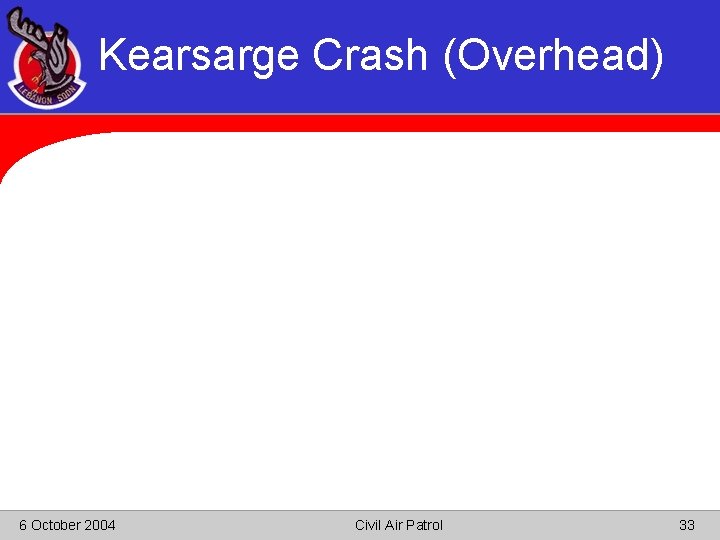 Kearsarge Crash (Overhead) 6 October 2004 Civil Air Patrol 33 