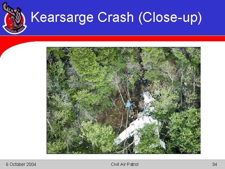 Kearsarge Crash (Close-up) 6 October 2004 Civil Air Patrol 34 