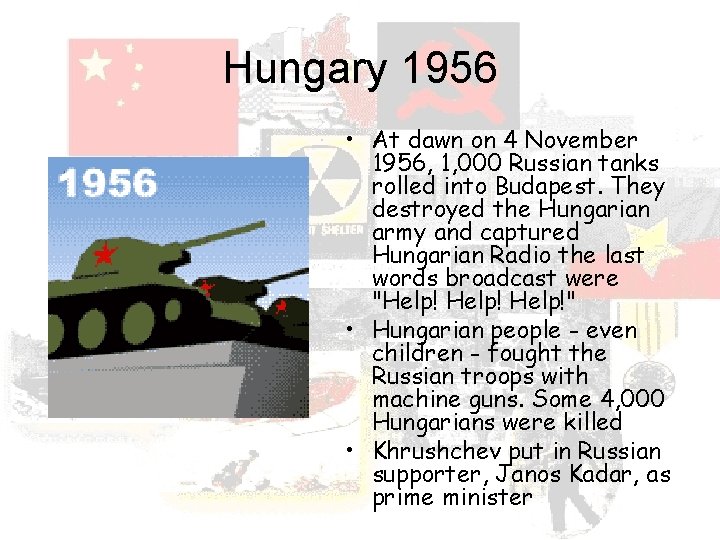 Hungary 1956 • At dawn on 4 November 1956, 1, 000 Russian tanks rolled