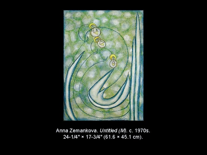 Anna Zemankova. Untitled (M). c. 1970 s. 24 -1/4" × 17 -3/4" (61. 6 Anna Zemankova. Untitled (M). c. 1970 s. 24 -1/4" × 17 -3/4" (61. 6