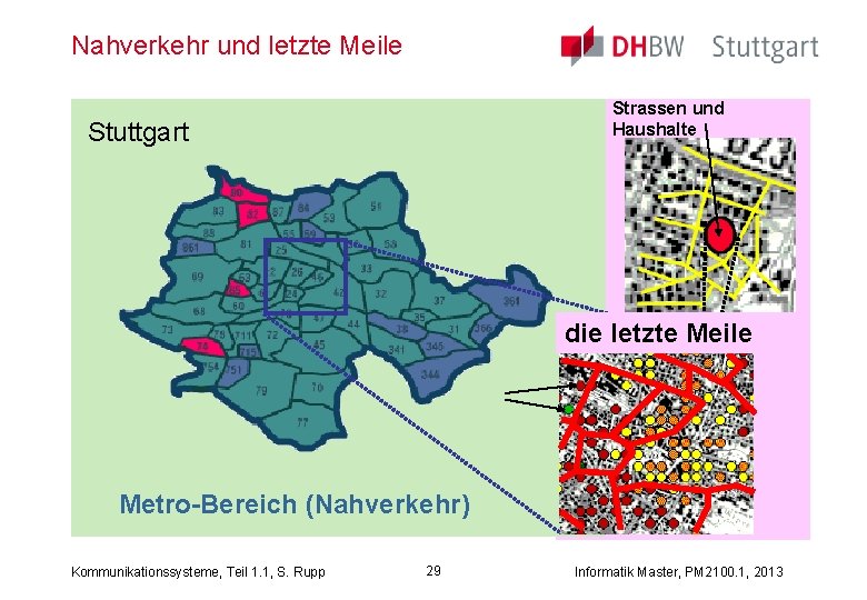 Nahverkehr und letzte Meile Strassen und Haushalte Stuttgart die letzte Meile Metro-Bereich (Nahverkehr) Kommunikationssysteme,