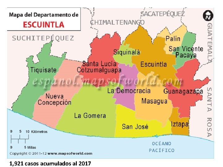 1, 921 casos acumulados al 2017 