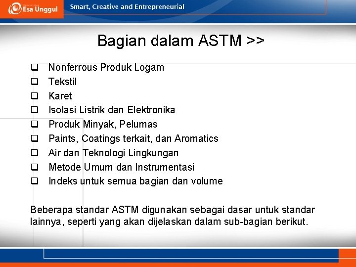 Bagian dalam ASTM >> q Nonferrous Produk Logam q Tekstil q Karet q Isolasi