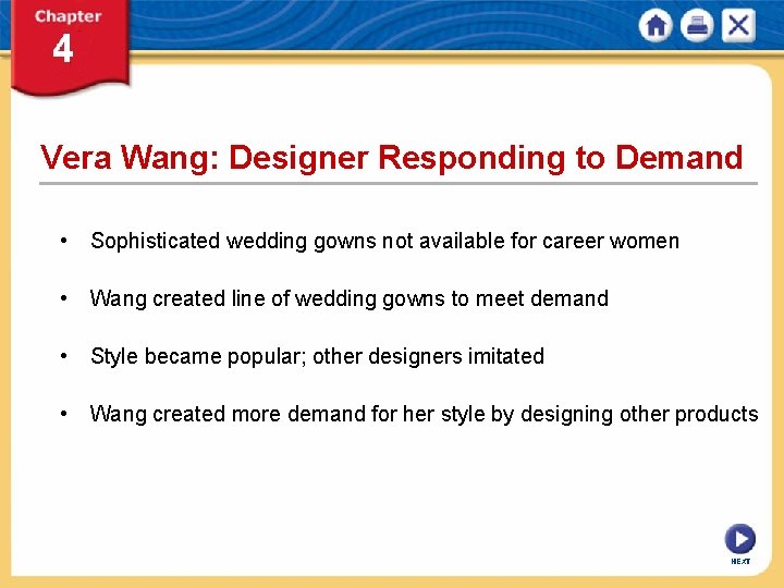 Vera Wang: Designer Responding to Demand • Sophisticated wedding gowns not available for career