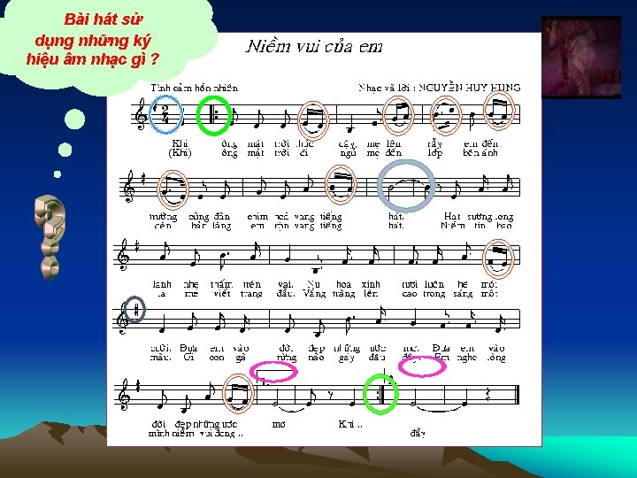 Bài hát sử dụng những ký hiệu âm nhạc gì ? 