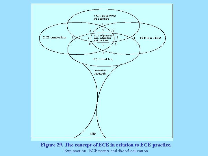 Figure 29. The concept of ECE in relation to ECE practice. Explanation: ECE=early childhood