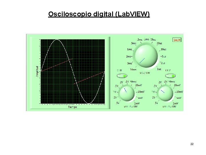 Osciloscopio digital (Lab. VIEW) 22 