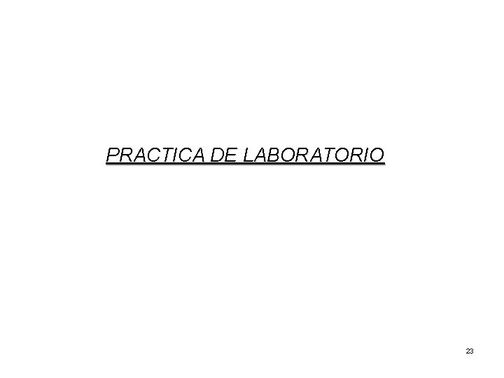 PRACTICA DE LABORATORIO 23 