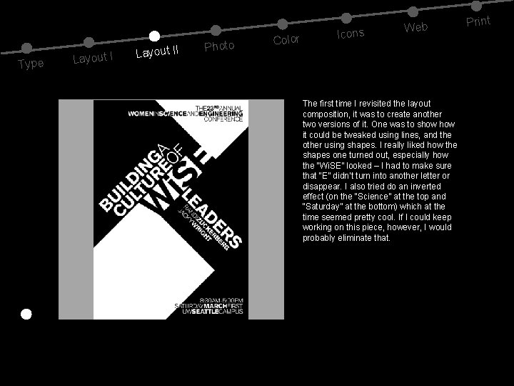 Type Layout II Photo Color Icons Web The first time I revisited the layout