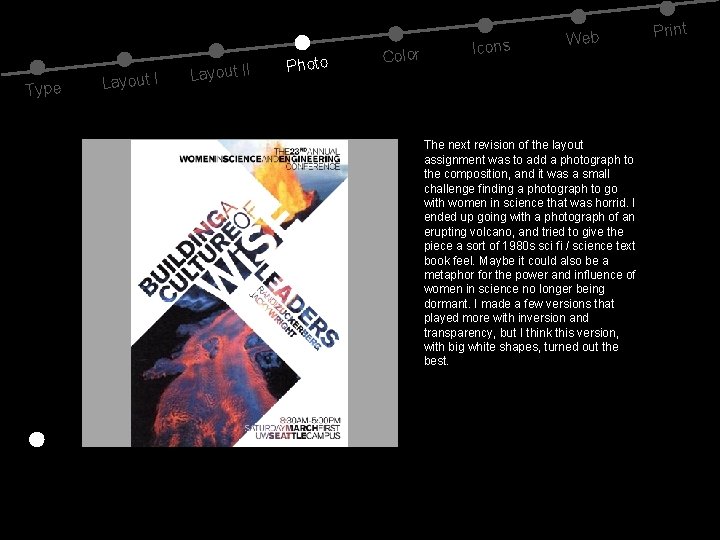 Type Layout II Photo Color Icons Web The next revision of the layout assignment