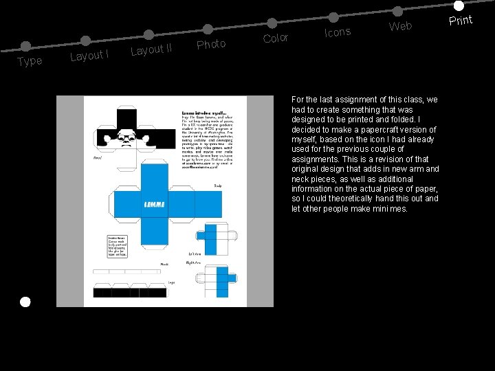 Type Layout II Photo Color Icons Web For the last assignment of this class,