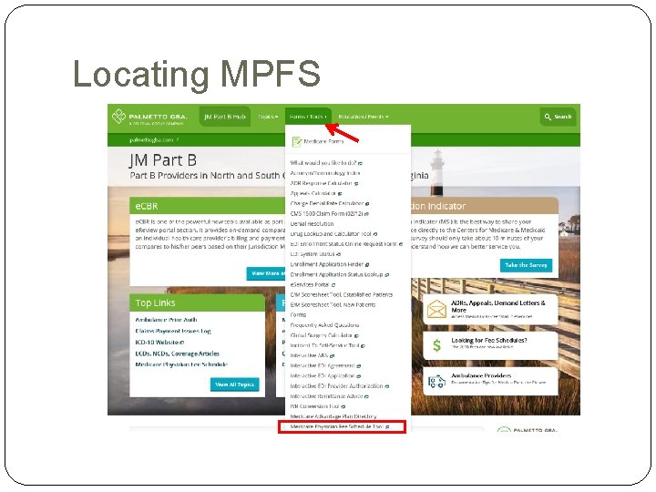 Locating MPFS Locating MPFS