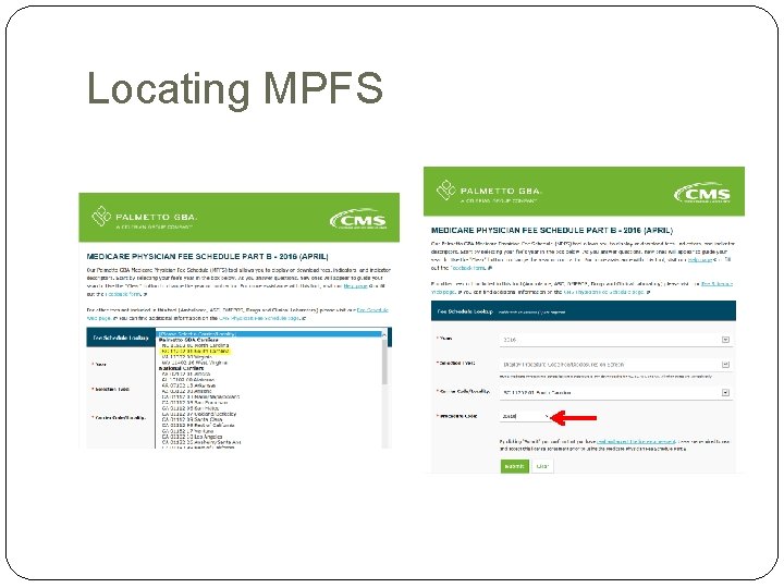 Locating MPFS Locating MPFS