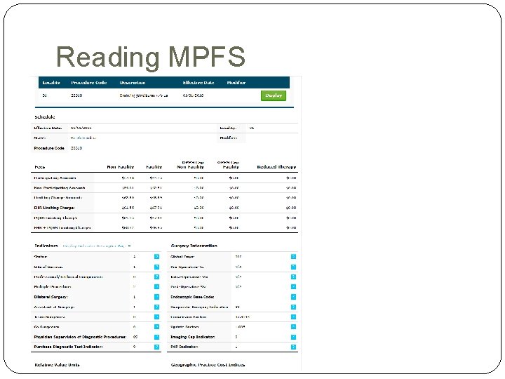 Reading MPFS Reading MPFS