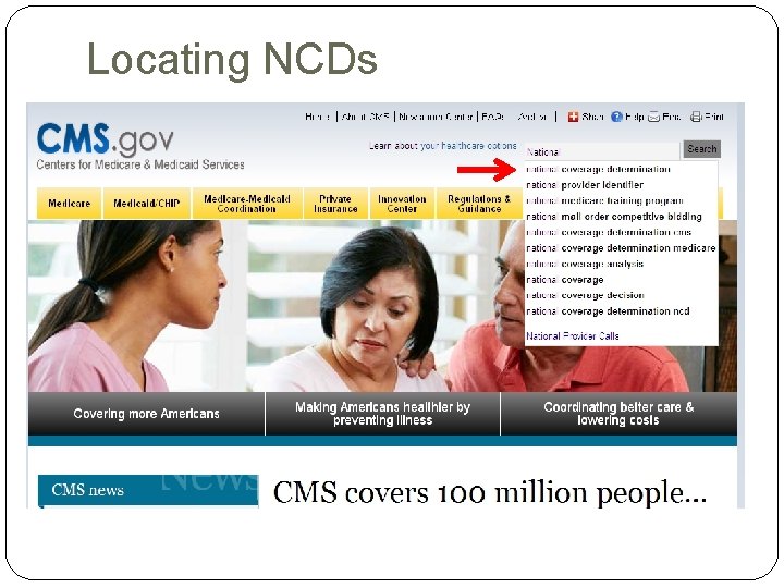 Locating NCDs Locating NCDs