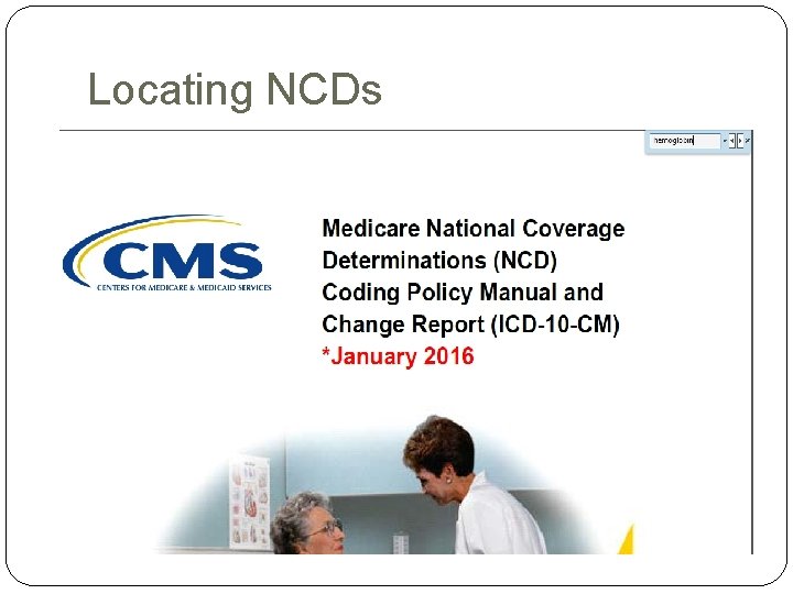 Locating NCDs Locating NCDs