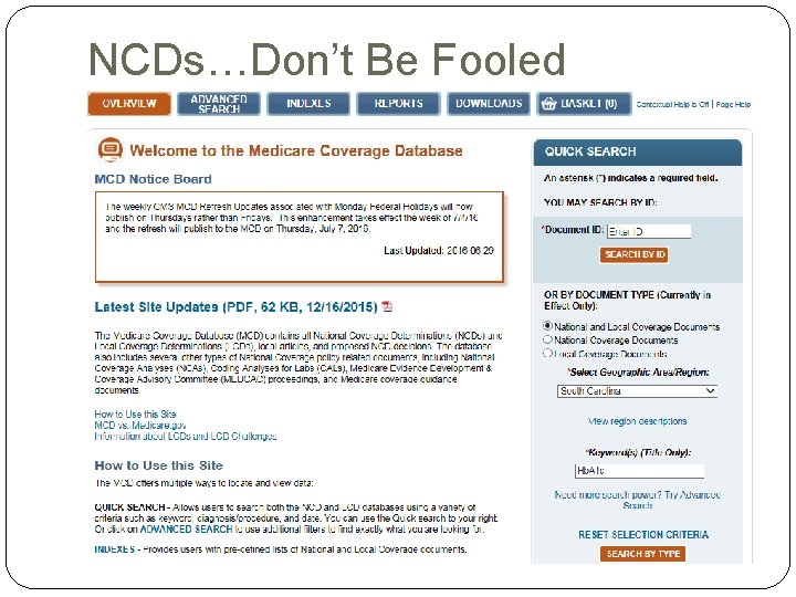 NCDs…Don’t Be Fooled NCDs…Don’t Be Fooled