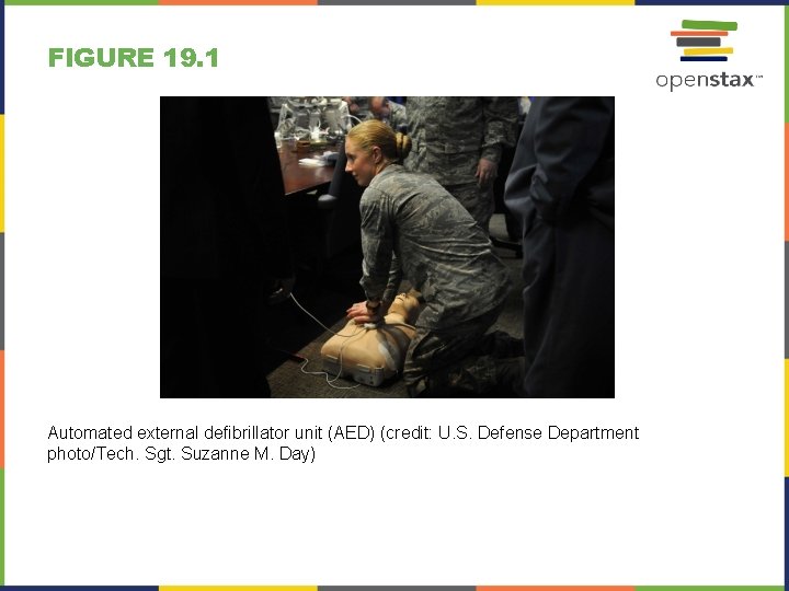 FIGURE 19. 1 Automated external defibrillator unit (AED) (credit: U. S. Defense Department photo/Tech.