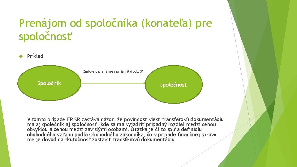 Prenájom od spoločníka (konateľa) pre spoločnosť Príklad Zmluva o prenájme ( príjem § 6 Prenájom od spoločníka (konateľa) pre spoločnosť Príklad Zmluva o prenájme ( príjem § 6