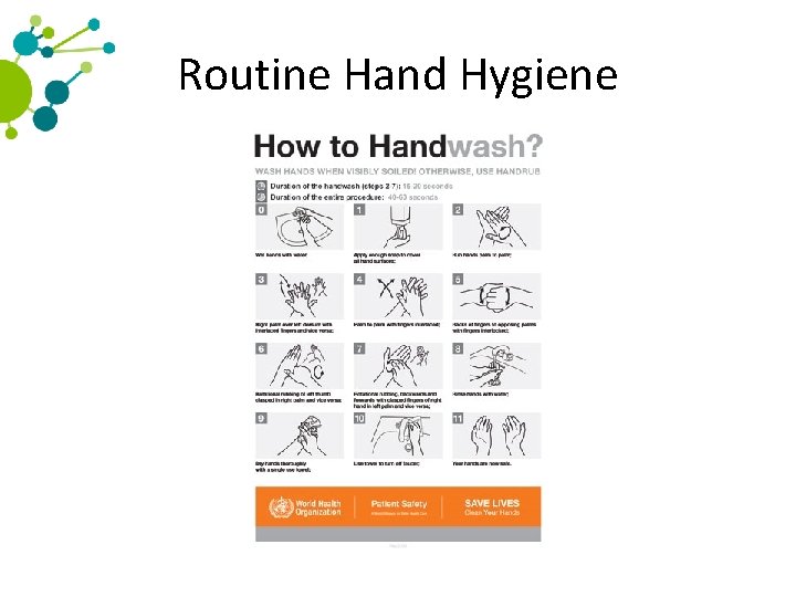 Routine Hand Hygiene 