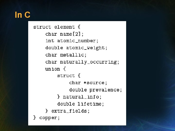 In C In C