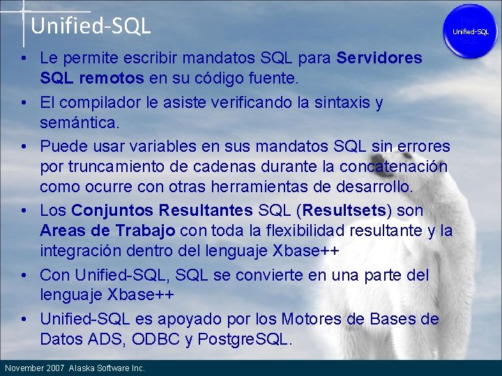 La Revelacin de SQL nuestro amigo un acercamiento
