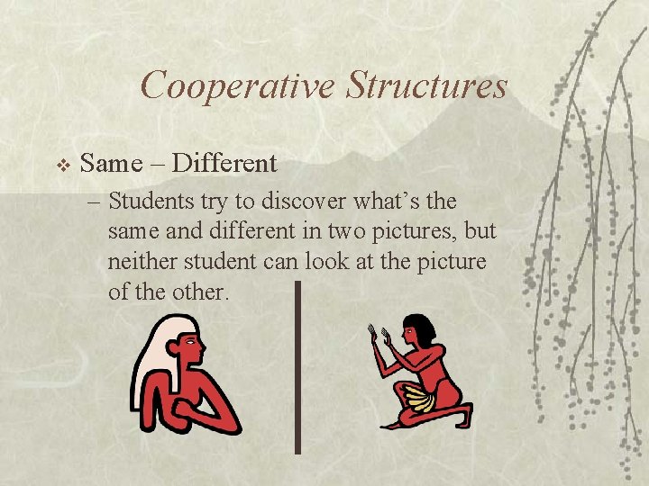 Cooperative Structures v Same – Different – Students try to discover what’s the same