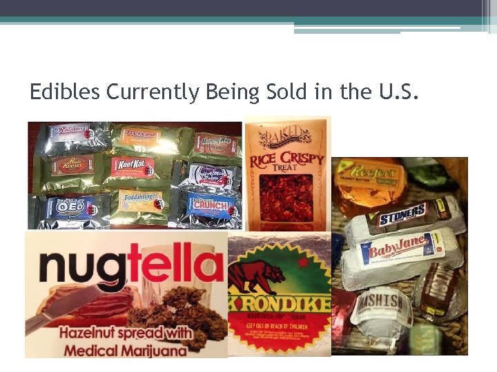 Edibles Currently Being Sold in the U. S. 