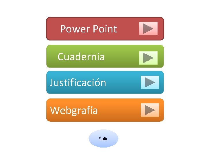 Power Point Cuadernia Justificación Webgrafía Salir 