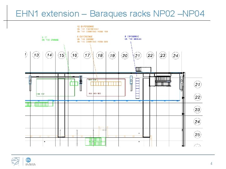 EHN 1 extension – Baraques racks NP 02 –NP 04 4 