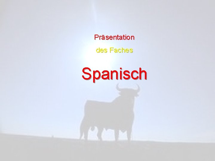 Präsentation des Faches Spanisch 