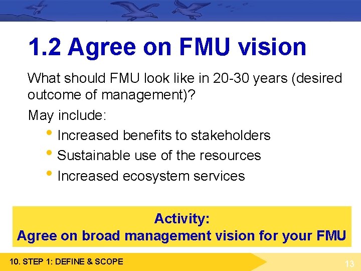 1. 2 Agree on FMU vision What should FMU look like in 20 -30 1. 2 Agree on FMU vision What should FMU look like in 20 -30