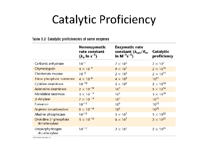 Catalytic Proficiency 