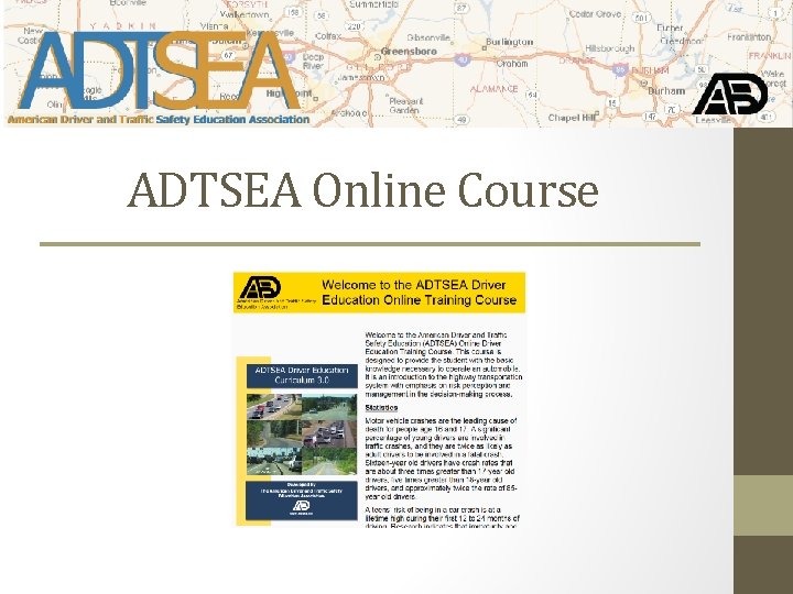 ADTSEA Online Course 