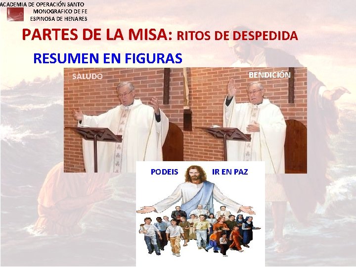 ACADEMIA DE OPERACIÓN SANTO MONOGRAFICO DE FE ESPINOSA DE HENARES PARTES DE LA MISA: ACADEMIA DE OPERACIÓN SANTO MONOGRAFICO DE FE ESPINOSA DE HENARES PARTES DE LA MISA: